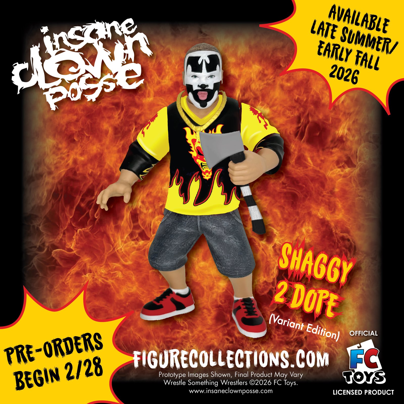 JAKE JECKEL INSANE CLOWN POSSE SHAGGY 2 DOPE & VIOLENT J 4.5 INCH